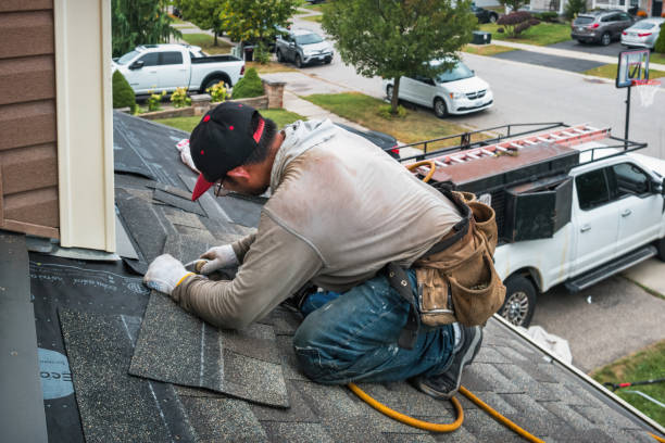 Professional Gutter Repair And Installation technician working in Hordville, NE